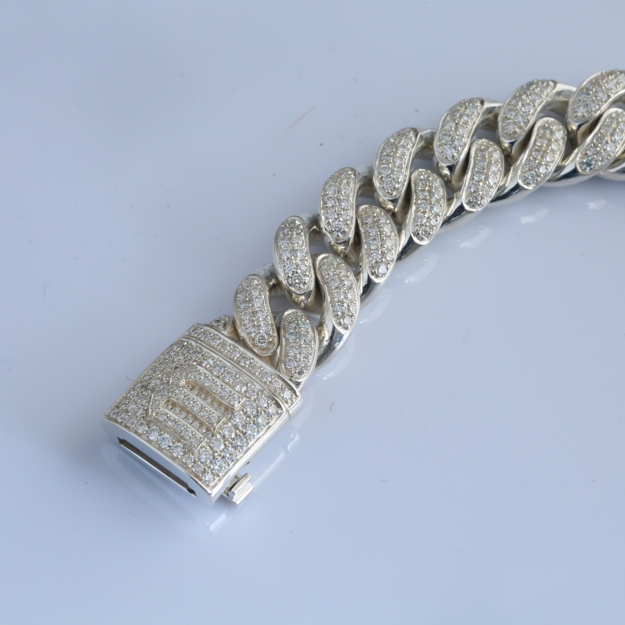 Браслет “Куба” из серебра 925 пробы