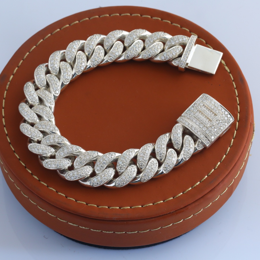 Браслет “Куба” из серебра 925 пробы