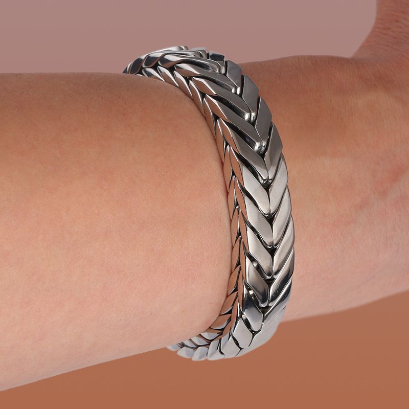 Двухслойный окклюзионный кран платиновый браслет