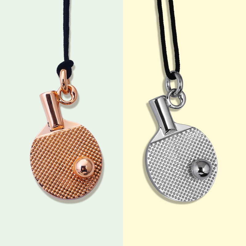 Золотая кулон для ракетки для настольного тенниса