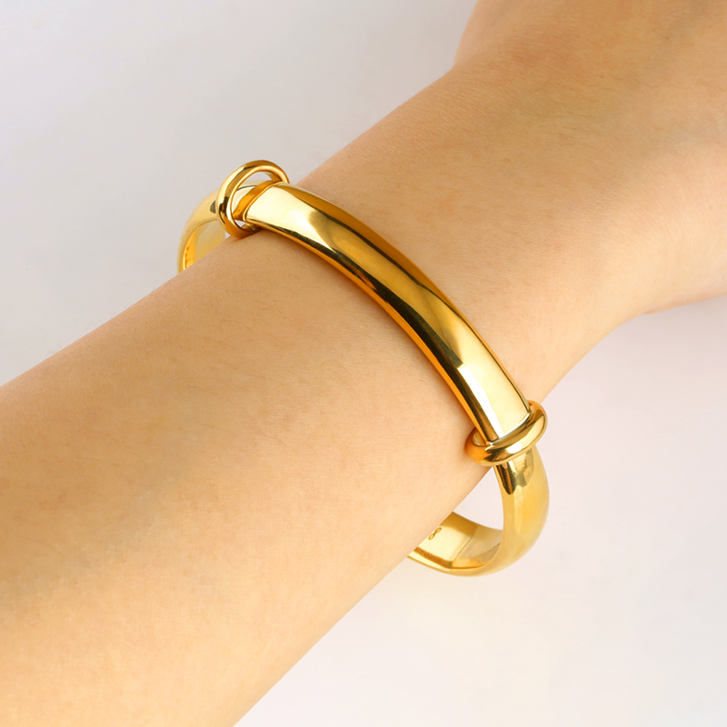 Императорская наложница твердый push pull золотой браслет