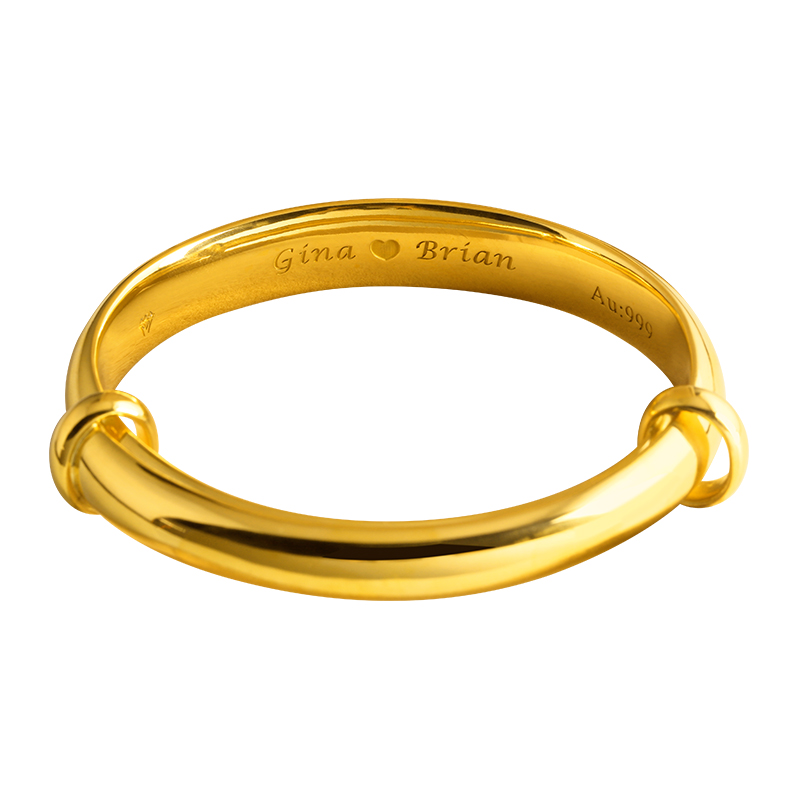 Императорская наложница твердый push pull золотой браслет