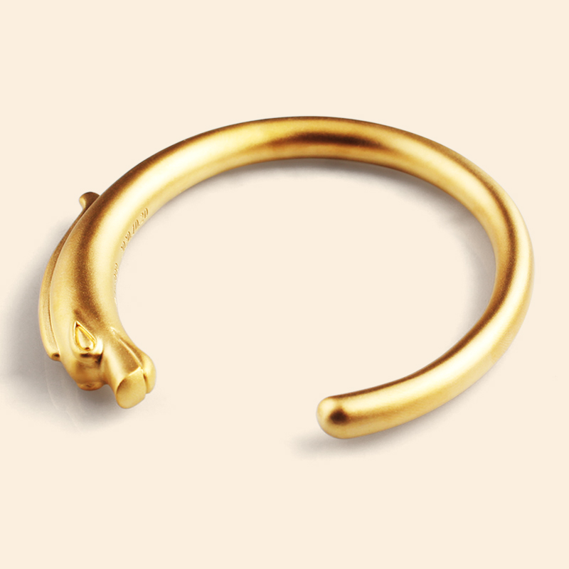 Китайский дракон C типа чистого золота браслет