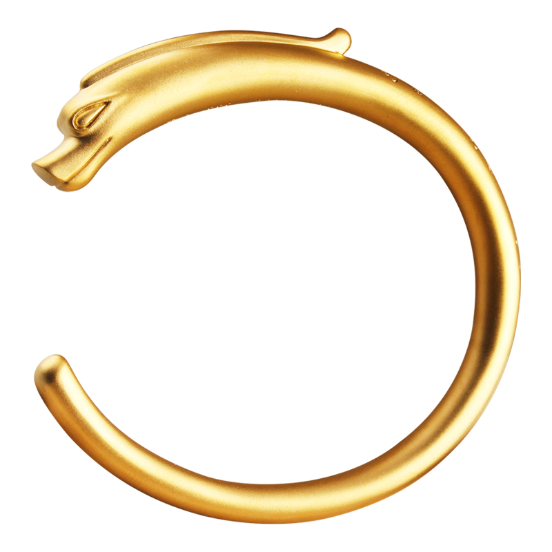 Китайский дракон C типа чистого золота браслет