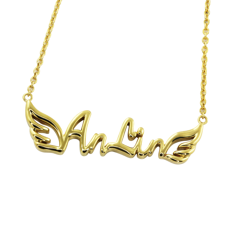 Модная золотая алфавитная цепочка