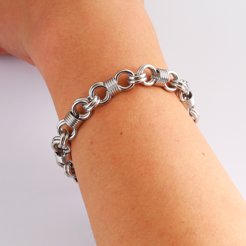 Оригинальный дизайн платиновый браслет из 8 символов