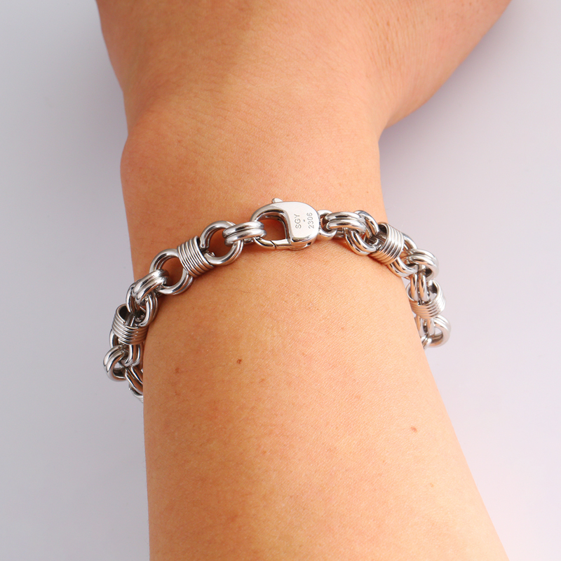 Оригинальный дизайн платиновый браслет из 8 символов