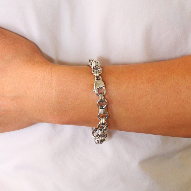 Оригинальный дизайн платиновый браслет из 8 символов