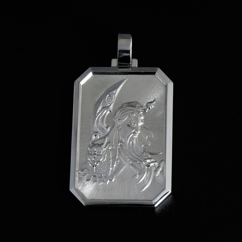 Платиновая кулон с бриллиантами