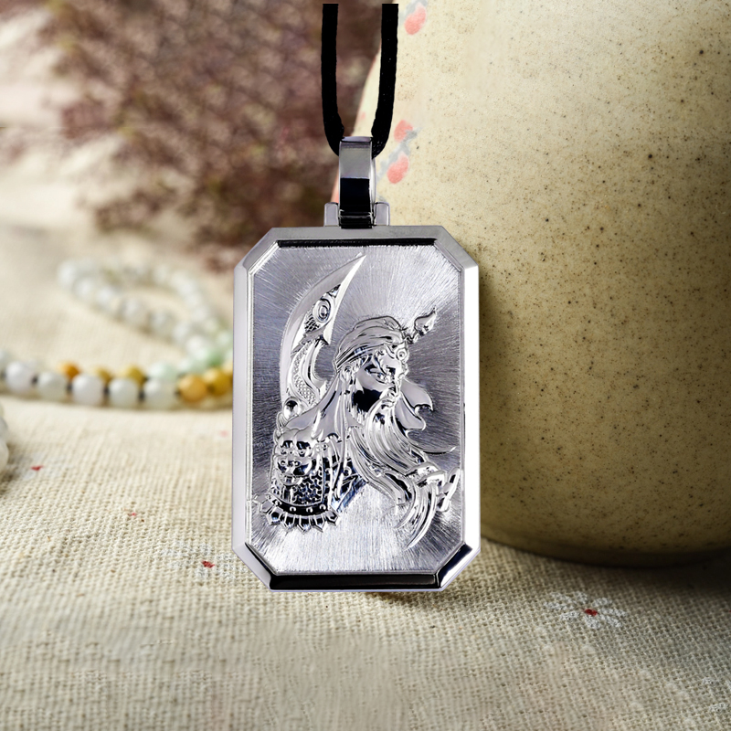 Платиновая кулон с бриллиантами