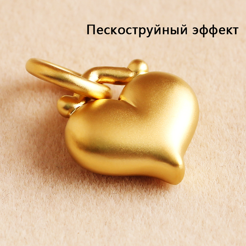 Чистое золото 999 кулон в форме сердца