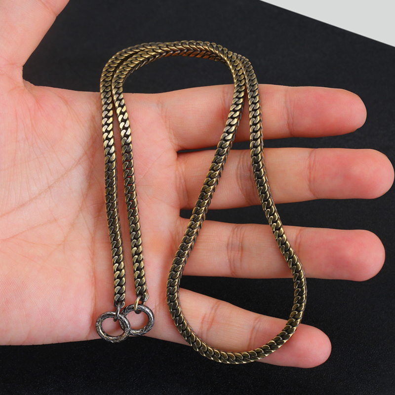 Электрическое черное ремесло квадратное ожерелье из 18K золота