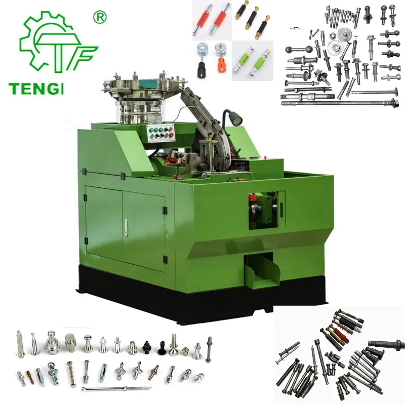 Машина для холодной высадки винтов, болтов и гаек с двуглавым передним питателем, открывающим и закрывающим пресс-формы.DH5-6-70