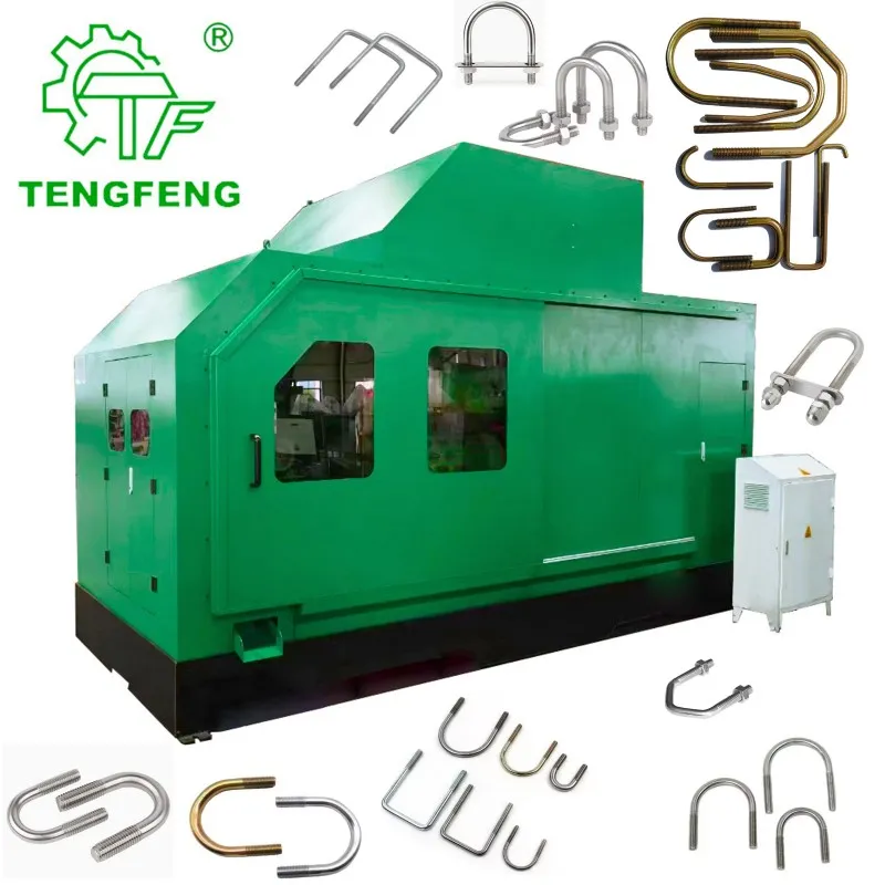 Автоматический станок для изготовления U-образных болтов с одной операцией и коробкой передач От резки проволоки до накатывания резьбы и формовки M6-200