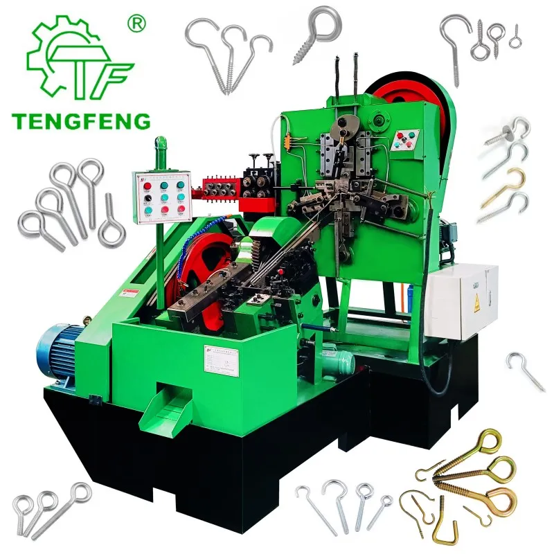 Высокоскоростной станок для гибки рым-болтов и накатывания резьбы для изготовления прецизионных крючков6b6t