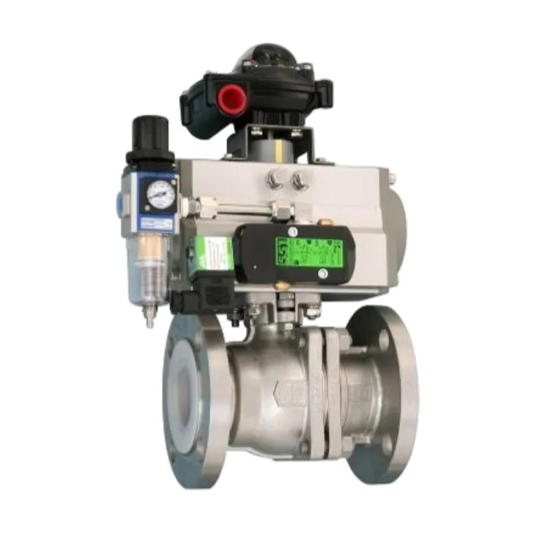 Футерованный фторопластом шаровой клапан