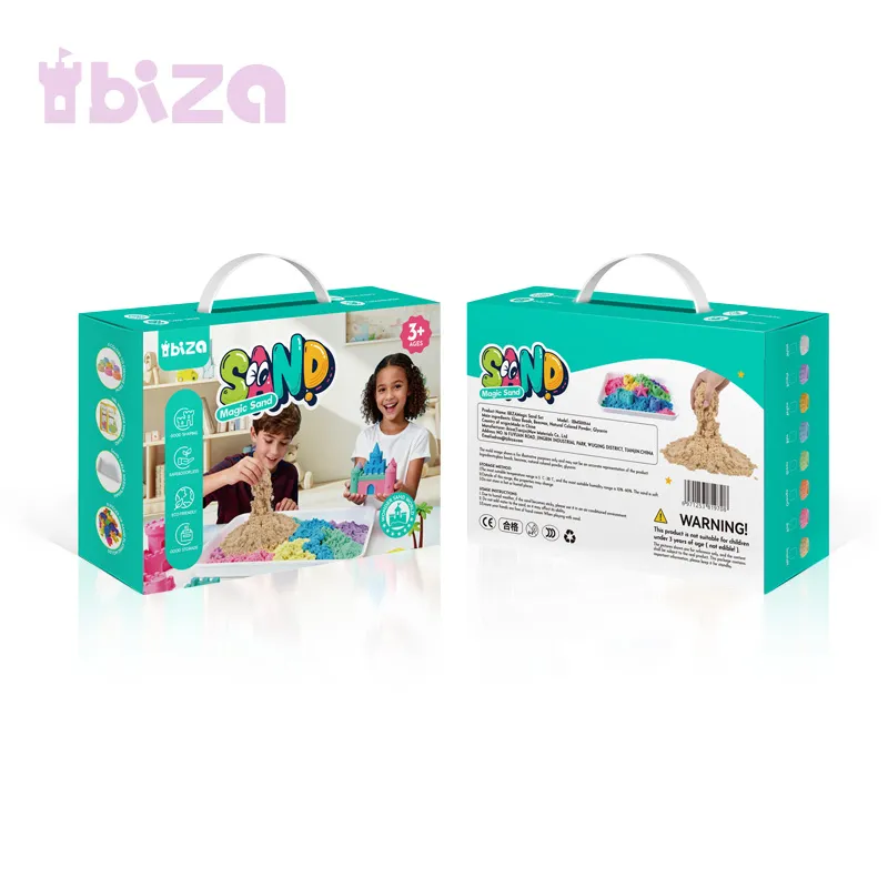 Волшебный песок в зелёной коробке