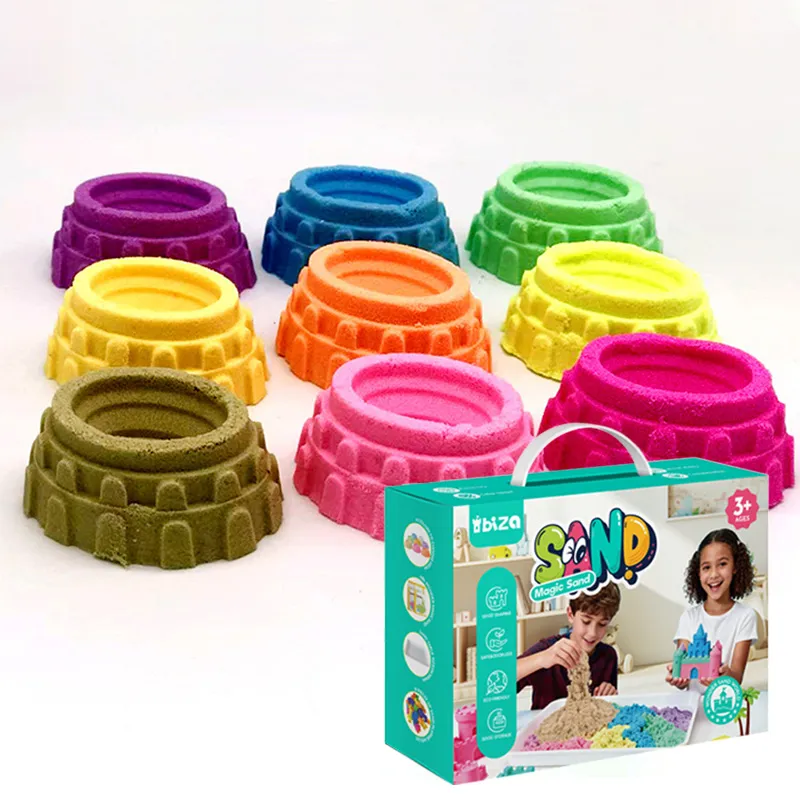 Волшебный песок в зелёной коробке