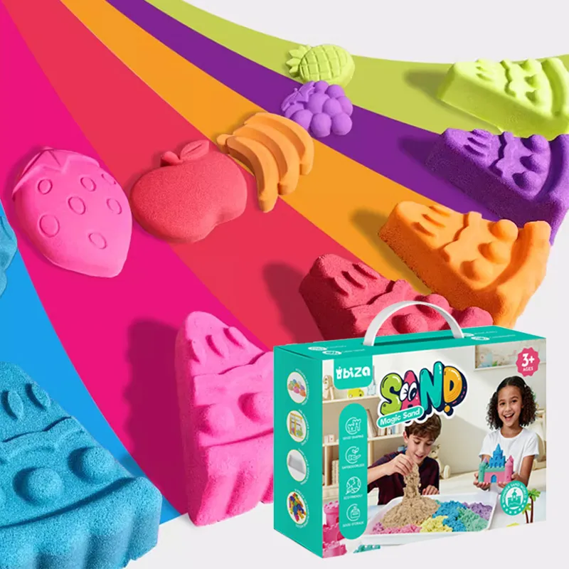 Волшебный песок в зелёной коробке