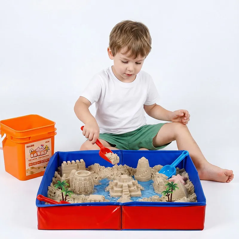 Волшебный песок в оранжевых бочках