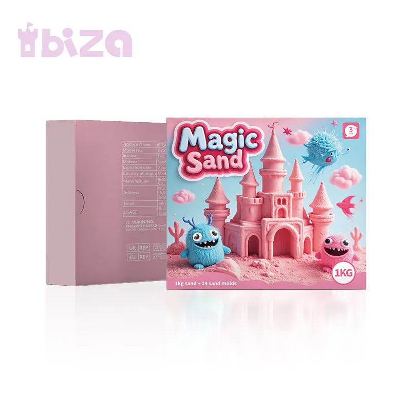 Волшебный песок в розовой коробке