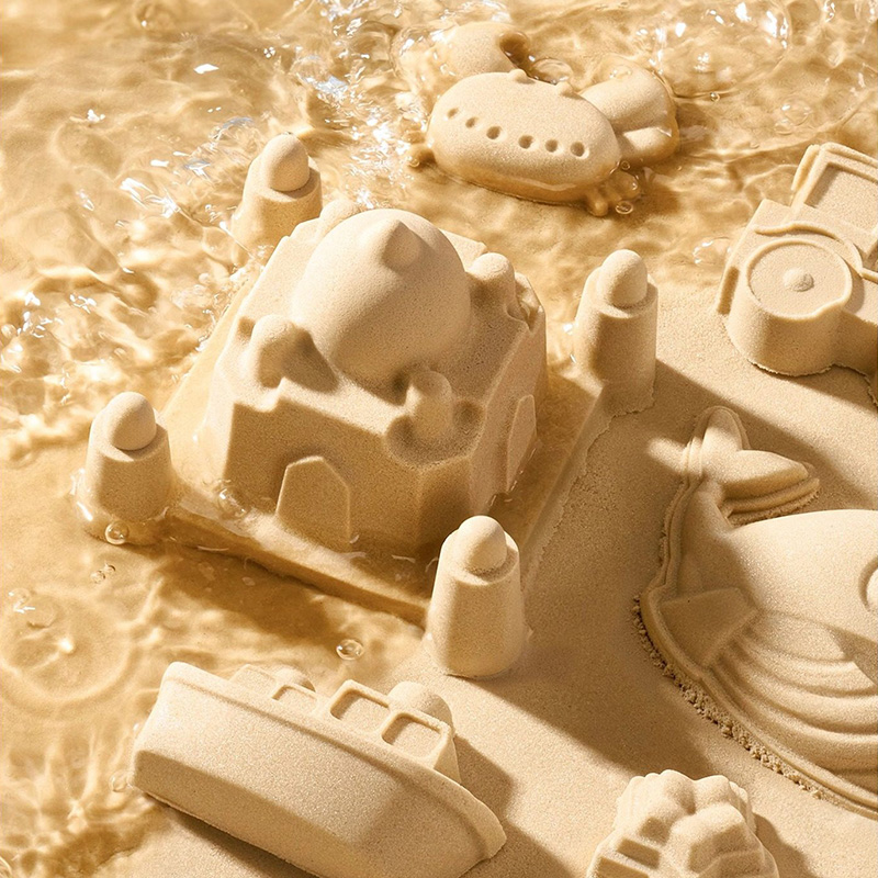 Грязно ли детям играть в песке?Ящик для хранения промывает песок, создавая новую позу для безопасной игры с песком