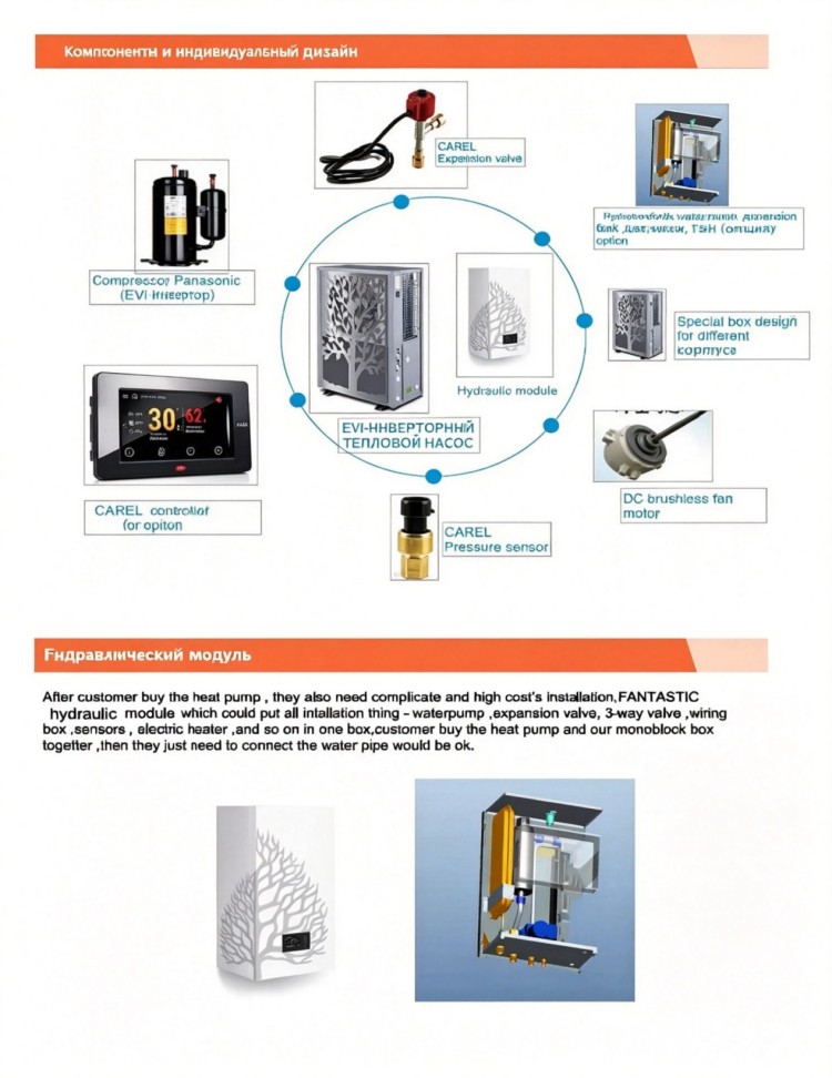 Инверторный тепловой насос R32 WiFi EVI 98 (6)
