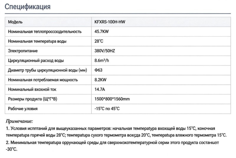 Тепловой насос для отопления 380 В, 46 кВт, воздух-вода 9302 (7)