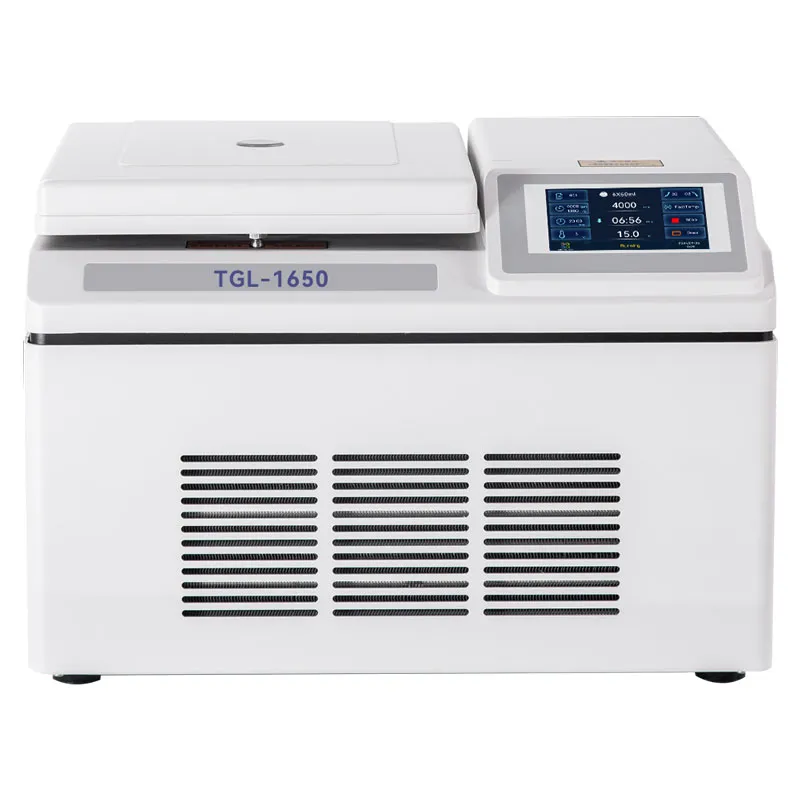 Настольная высокоскоростная рефрижераторная центрифуга TGL-1650: интеллектуальный контроль температуры и управление ротором выводят безопасность и точность высокоскоростного центрифугирования на новый уровень