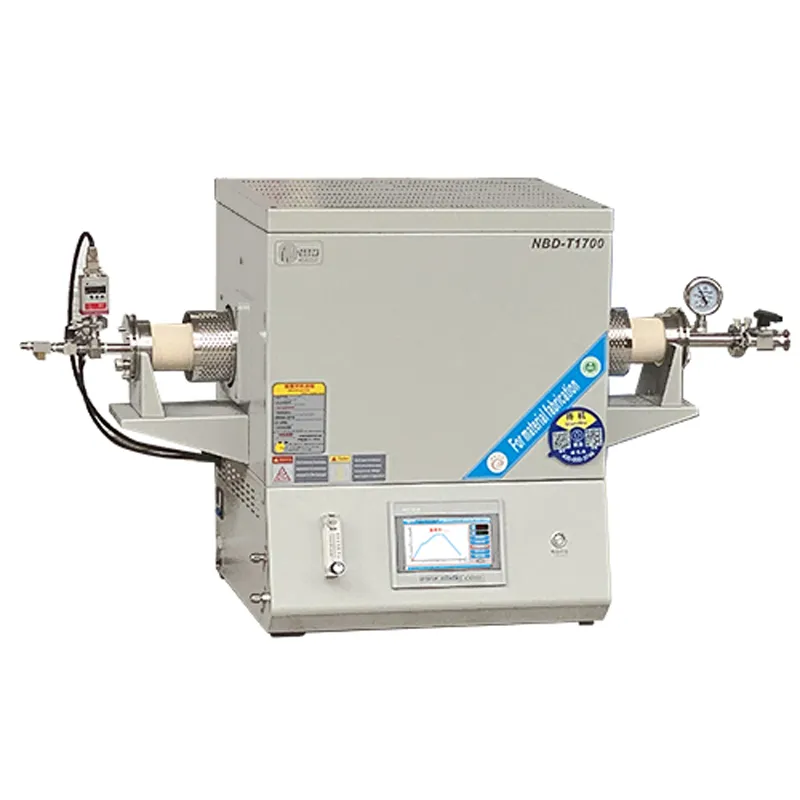 Трубчатая печь высокотемпературная с поддержанием давления NBD-T1700-80TI: Платформа для исследования материалов с координированным контролем давления и температуры