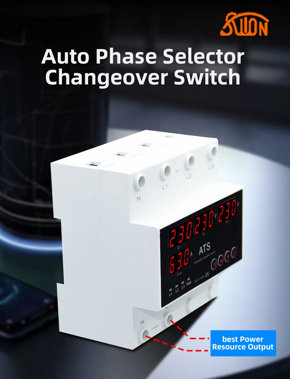 Умный автоматический переключатель источников питания (ATS) серии LGX3-163A