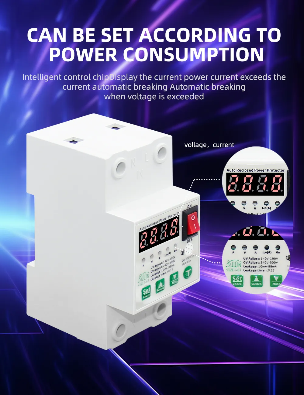 STZL4-63 автоматический повторный выключатель с защитой питания