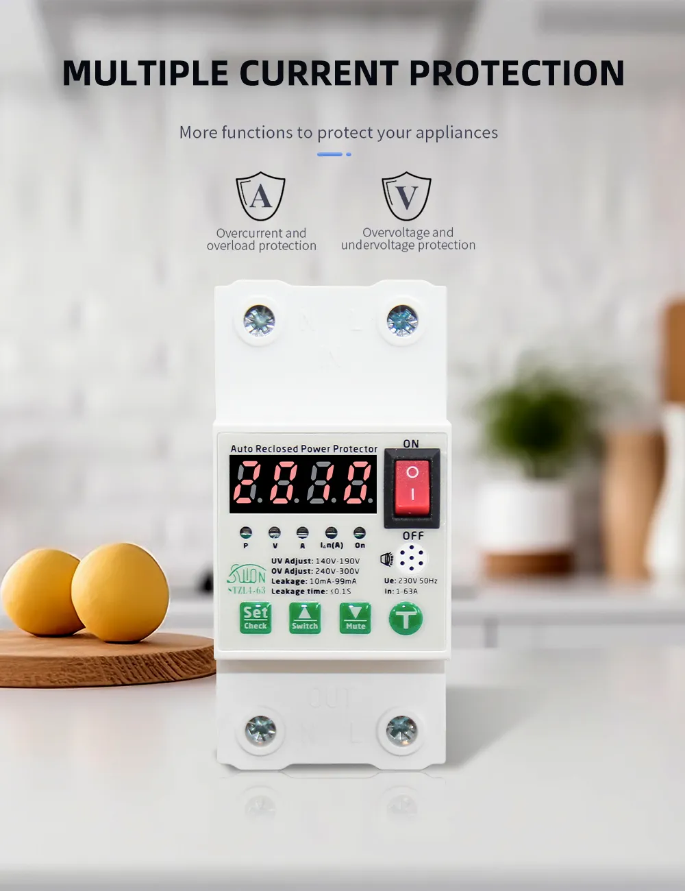 STZL4-63 автоматический повторный выключатель с защитой питания