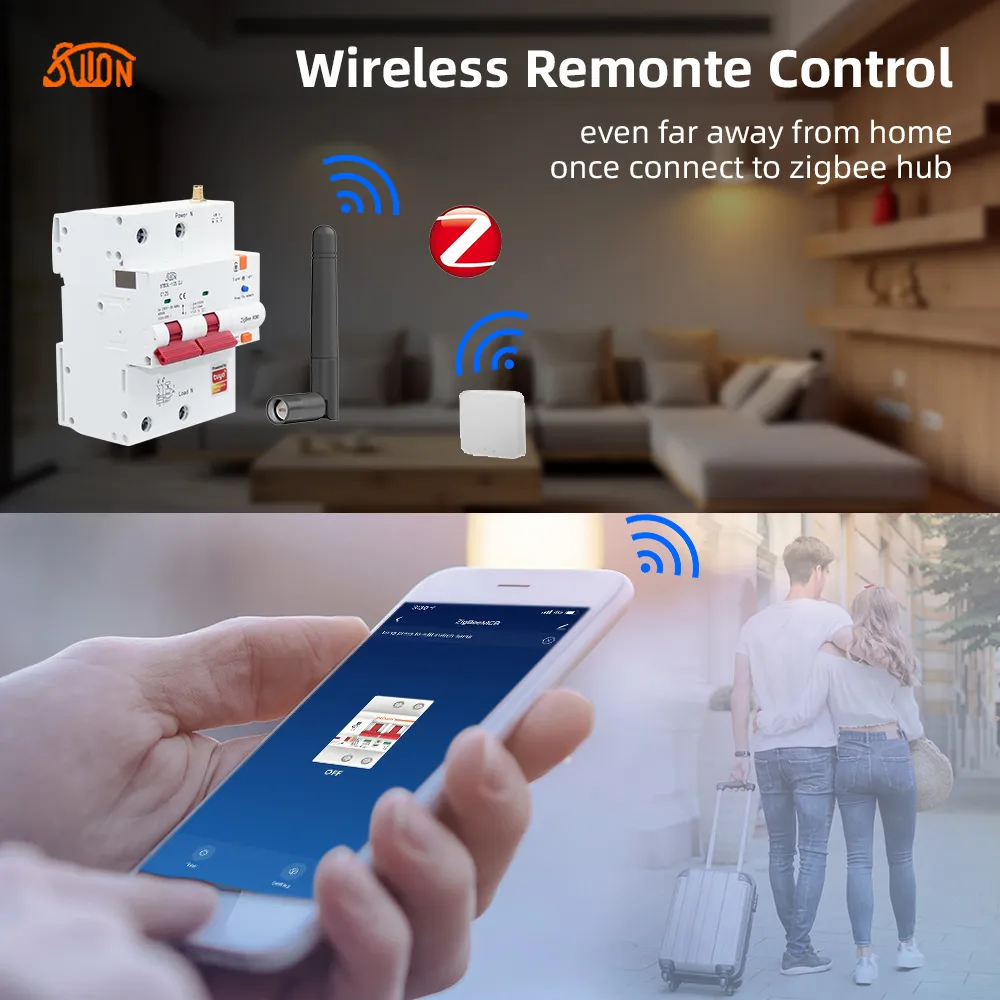 STB3L-125-ZJ Tuya Zigbee с УЗО и функцией учета