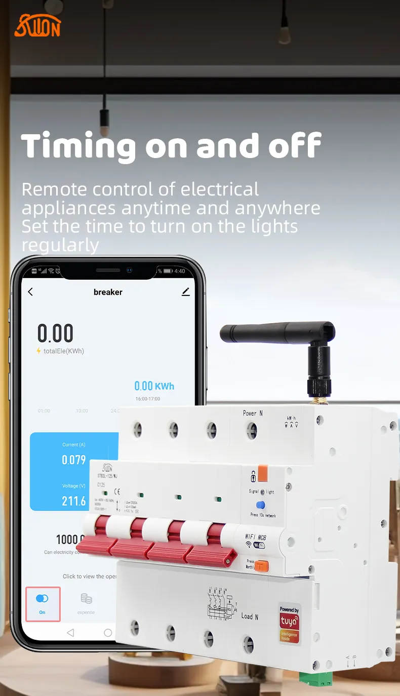 STB3L-125-WJ Tuya с функцией учета и УЗО