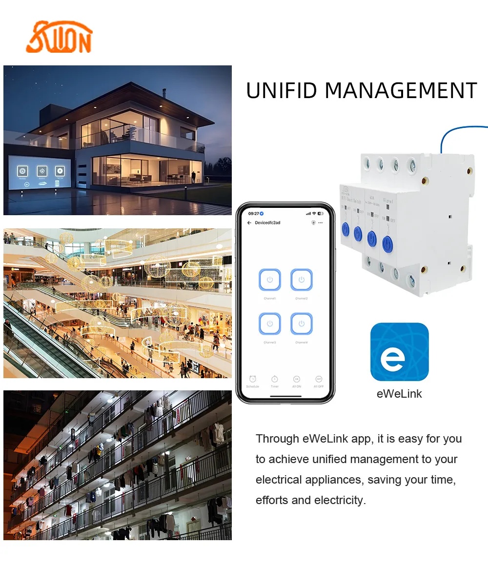 Четырехканальный выключатель STC1-63/4W Ewelink