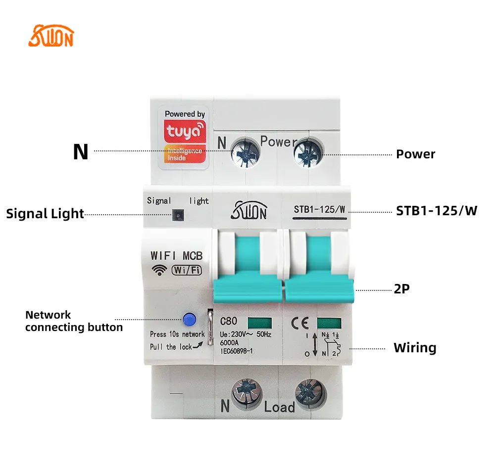 STB1-125/WИнтеллектуальный автоматический выключатель
