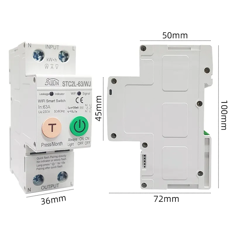 Интеллектуальный выключатель STC2L-63/WJ TY