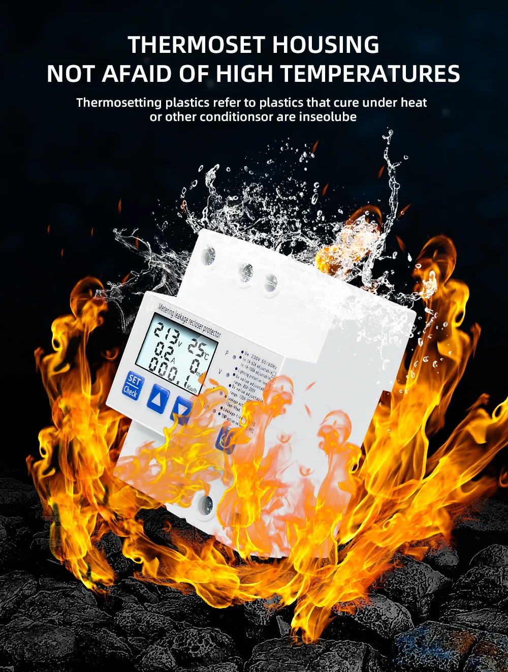 Устройство защиты с УЗО АПВ и функцией учета