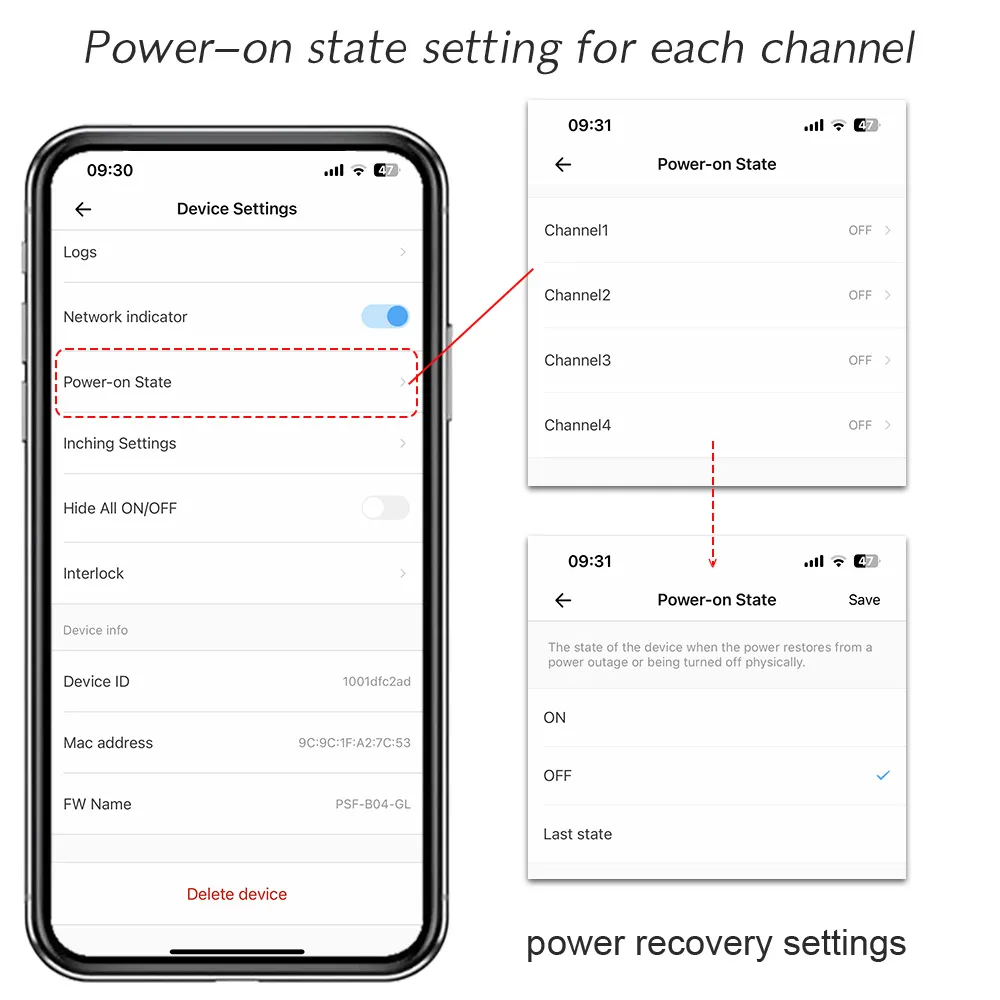Четырехканальный выключатель STC1-63/4W Ewelink