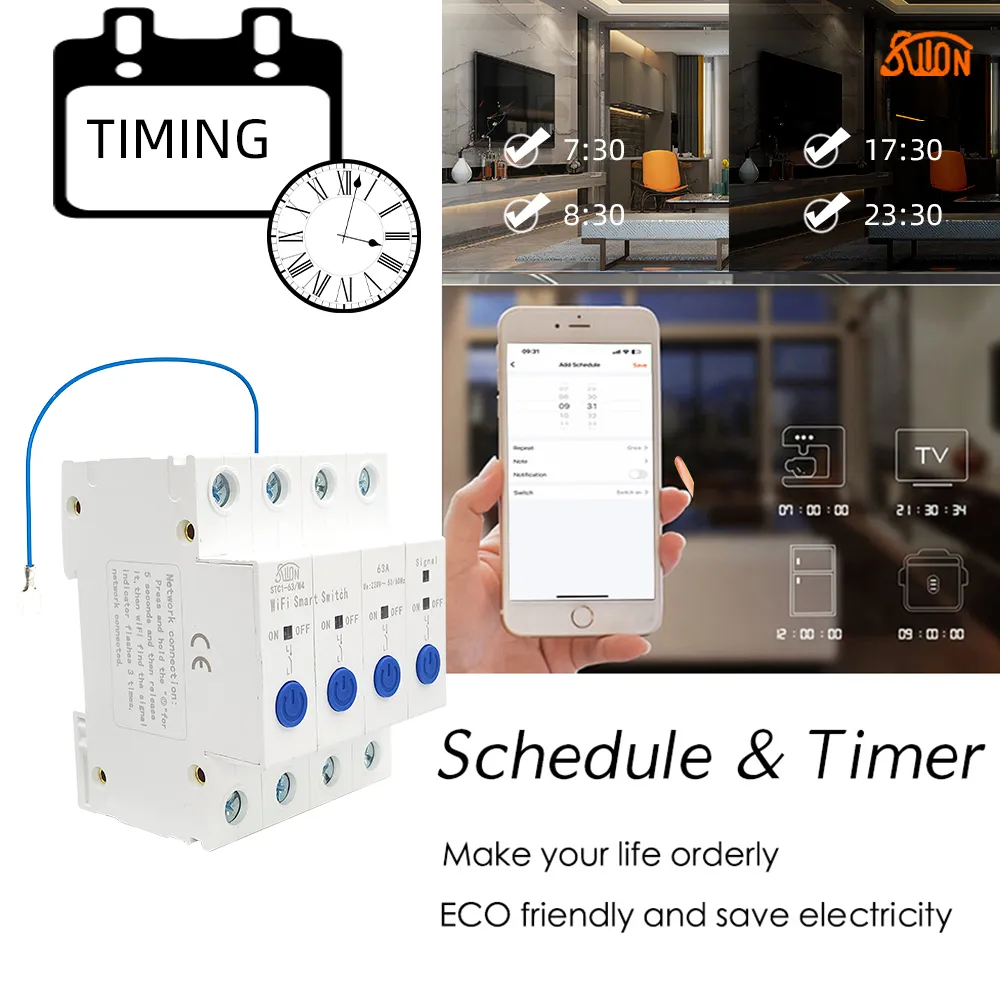 Четырехканальный выключатель STC1-63/4W Ewelink