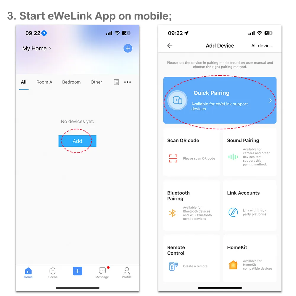 Четырехканальный выключатель STC1-63/4W Ewelink
