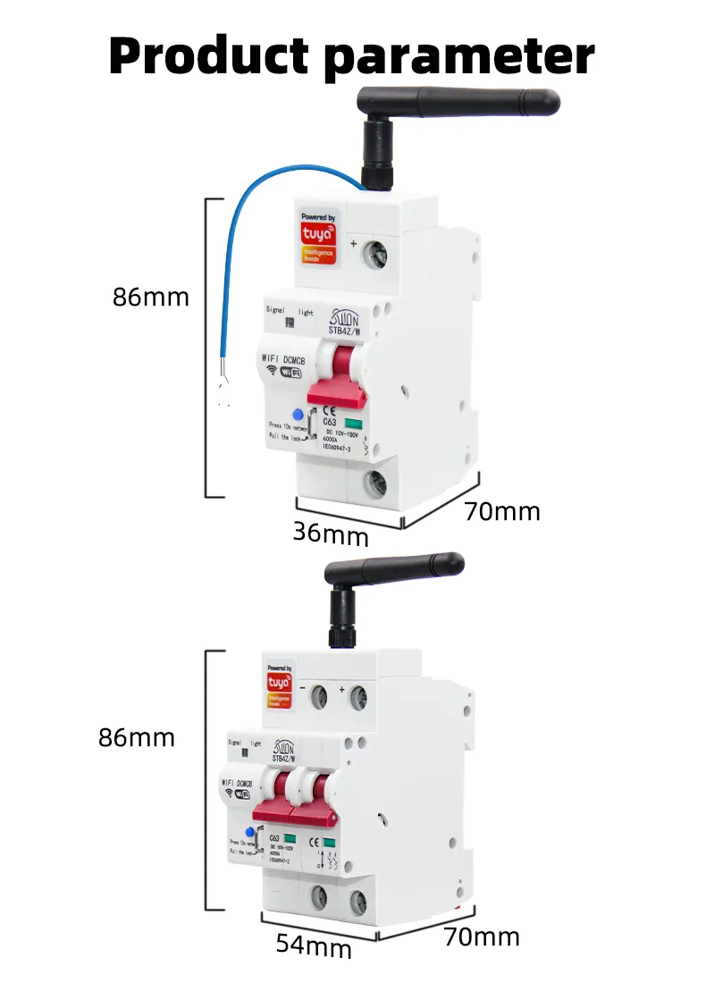 STB4Z-WiFi автоматический выключатель постоянного тока
