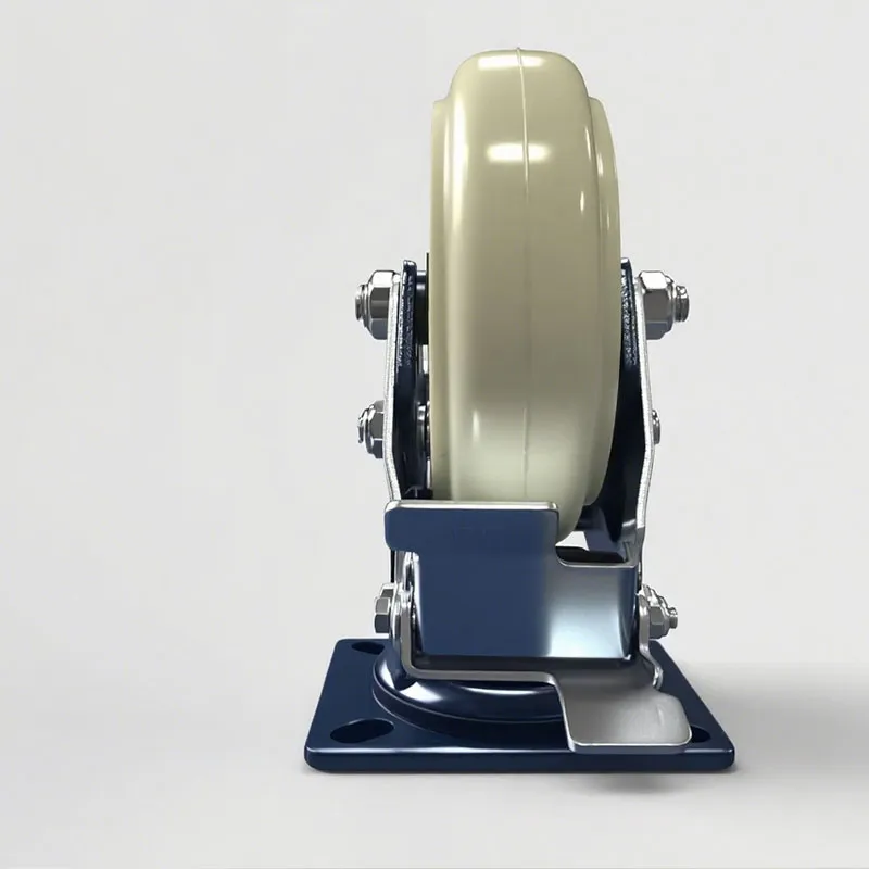 Роликовые колёса серии 5, модель MZ, с амортизацией для буксировки тележек для мешков