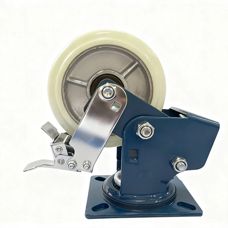 Роликовые колёса серии 5, модель MZ, с амортизацией для буксировки тележек для мешков