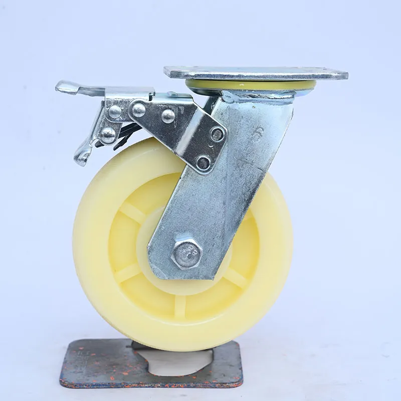 Белые нейлоновые колёса для инструментальных ящиков и тележек