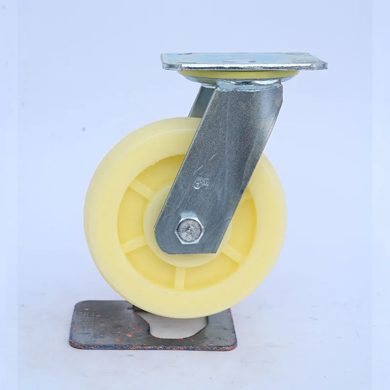 Белые нейлоновые колёса для инструментальных ящиков и тележек