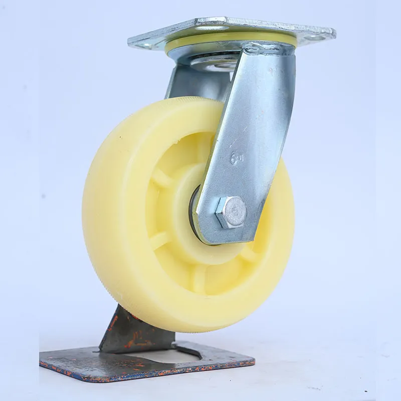 Белые нейлоновые колёса для инструментальных ящиков и тележек