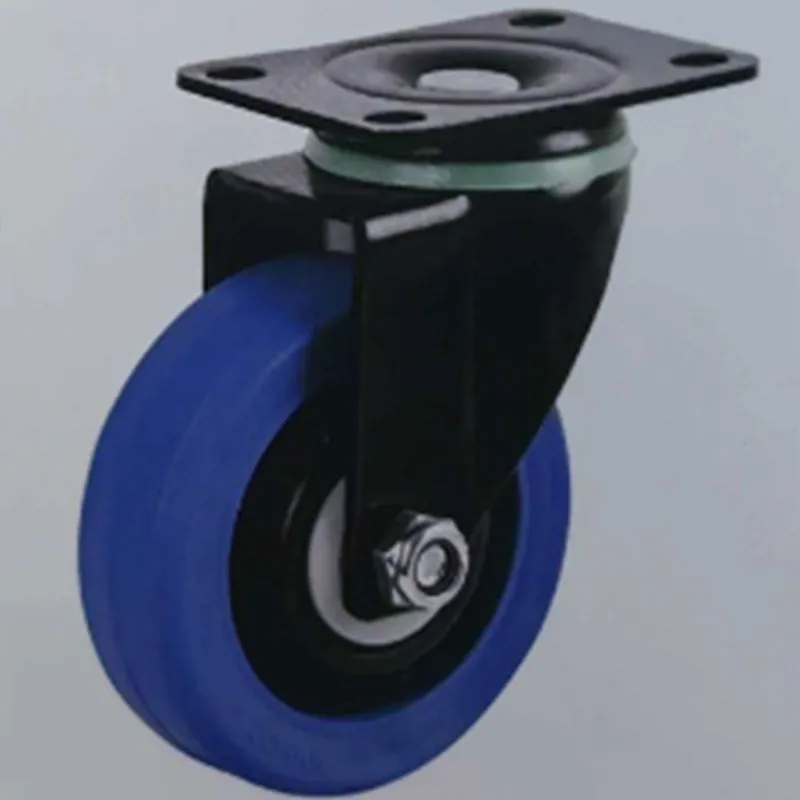 Средние синие высокоэластичные резиновые колёса для демонстрационных стоек