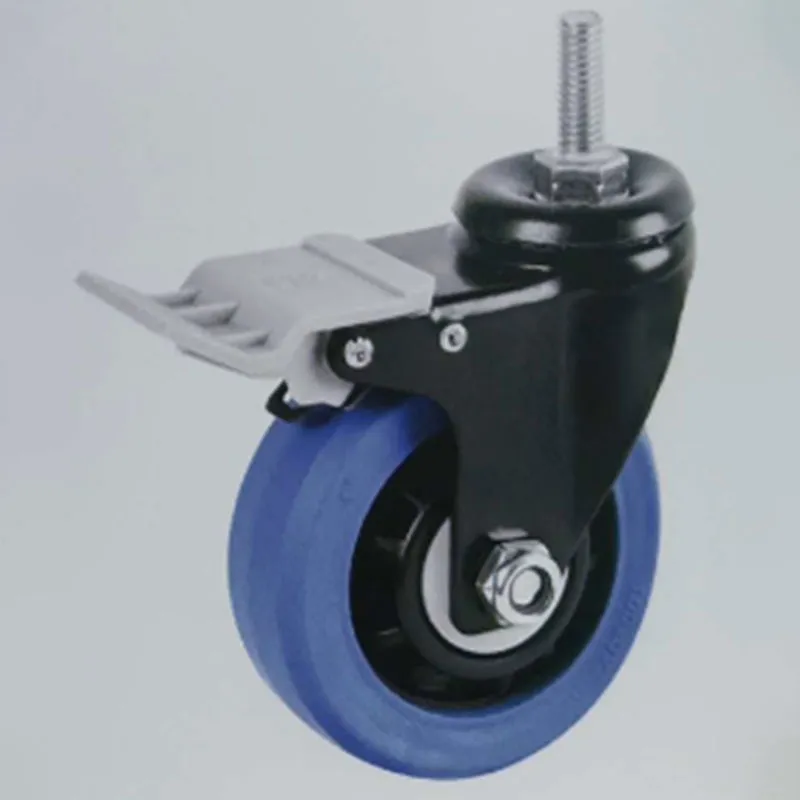 Средние синие высокоэластичные резиновые колёса для демонстрационных стоек